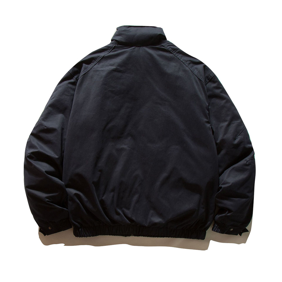 Men's padded bomber jacket with high stand-up collar and elastic hem Mune Fashion