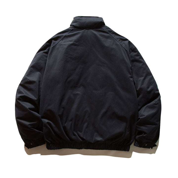 Men's padded bomber jacket with high stand-up collar and elastic hem Mune Fashion