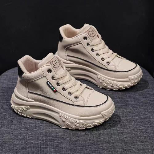 Ladies High Platform Sneakers with Trendy Silhouette and Non-Slip Sole Mune Fashion