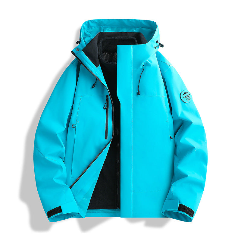 Men's Breathable, Waterproof Softshell Jacket with Fleece Lining and Hood Mune Fashion