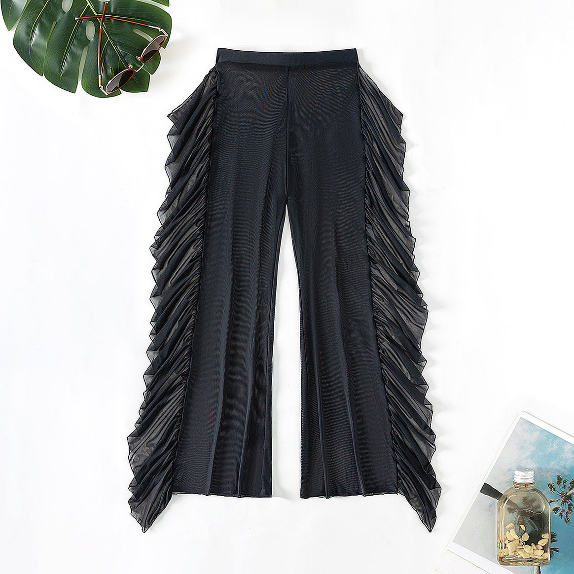 Ladies Stylish Ruffle Beach Pants Mune Fashion