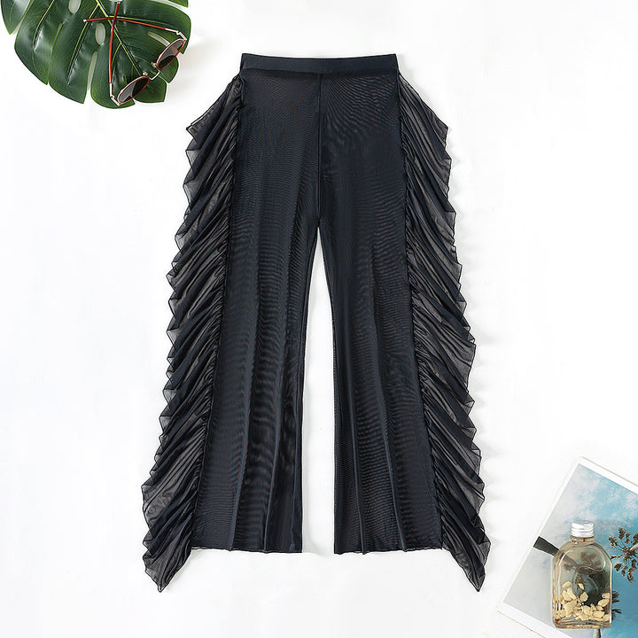 Ladies Stylish Ruffle Beach Pants Mune Fashion