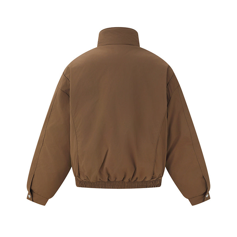 Unisex Boxy Isolation Jacket with High Stand-Up Collar and Teddy Lining Mune Fashion
