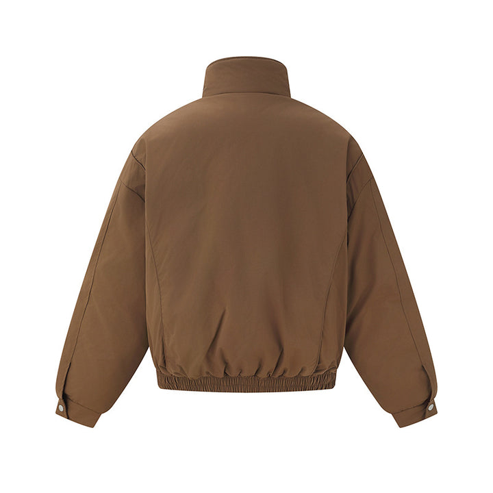 Unisex Boxy Isolation Jacket with High Stand-Up Collar and Teddy Lining Mune Fashion