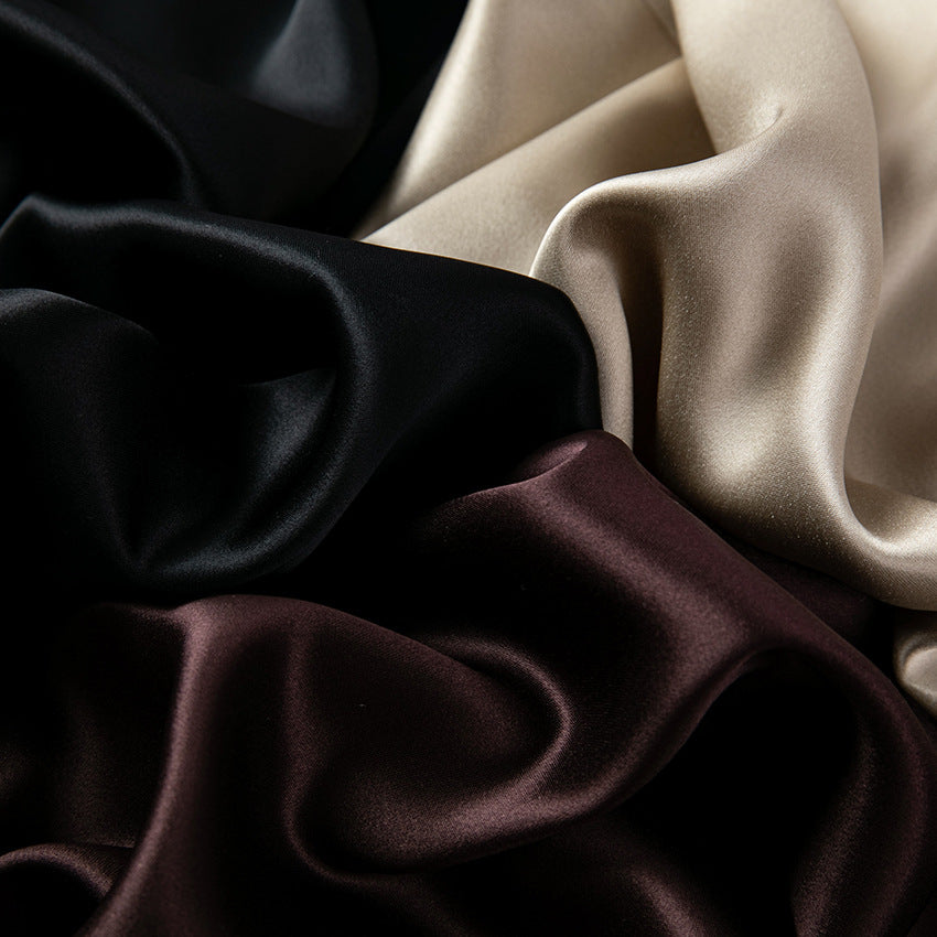 Women's Longer Elegant Satin Bias Skirt with High Waist and Flowing Silhouette Mune Fashion