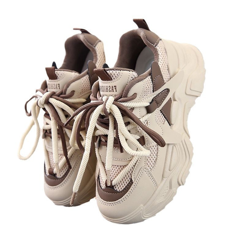 Women's Chunky Sneakers with breathable mesh upper and sturdy profile Mune Fashion