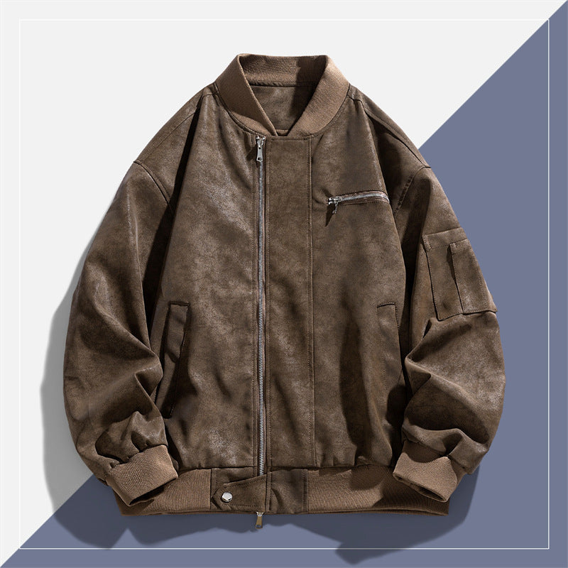Men's Stylish Bomber Jacket with Practical Pockets Mune Fashion
