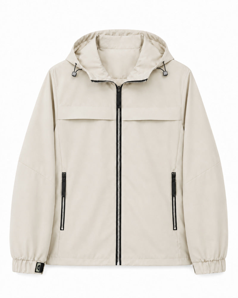 Men's Light Transition Jacket with Adjustable Hood Mune Fashion
