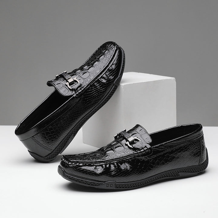 Men's Elegant Loafers with Buckle Mune Fashion