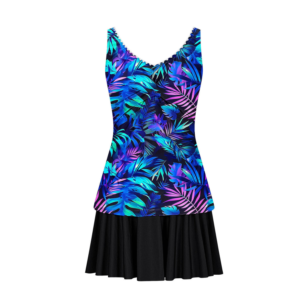 Ladies swim underwear with elegant skirt Mune Fashion