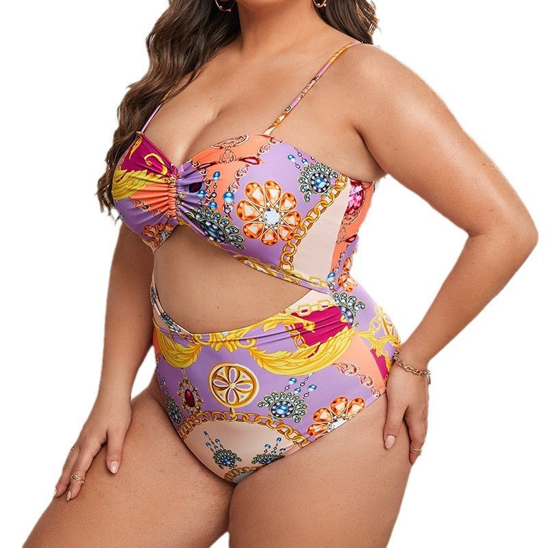 Women Stylish High-Waist Bikini with Creative Design Elements Mune Fashion