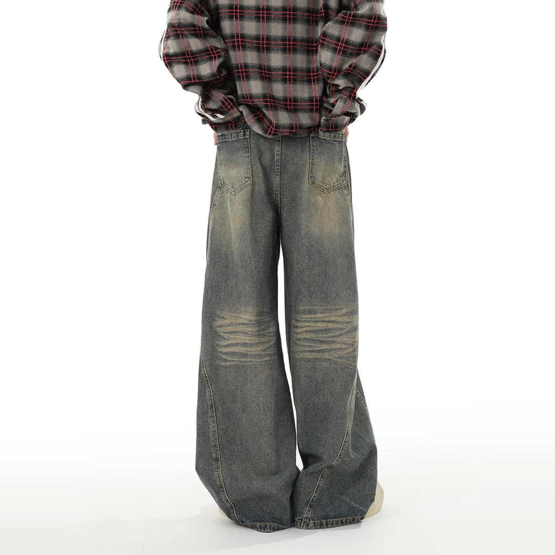 Women Wide-Cut Jeans Mune Fashion
