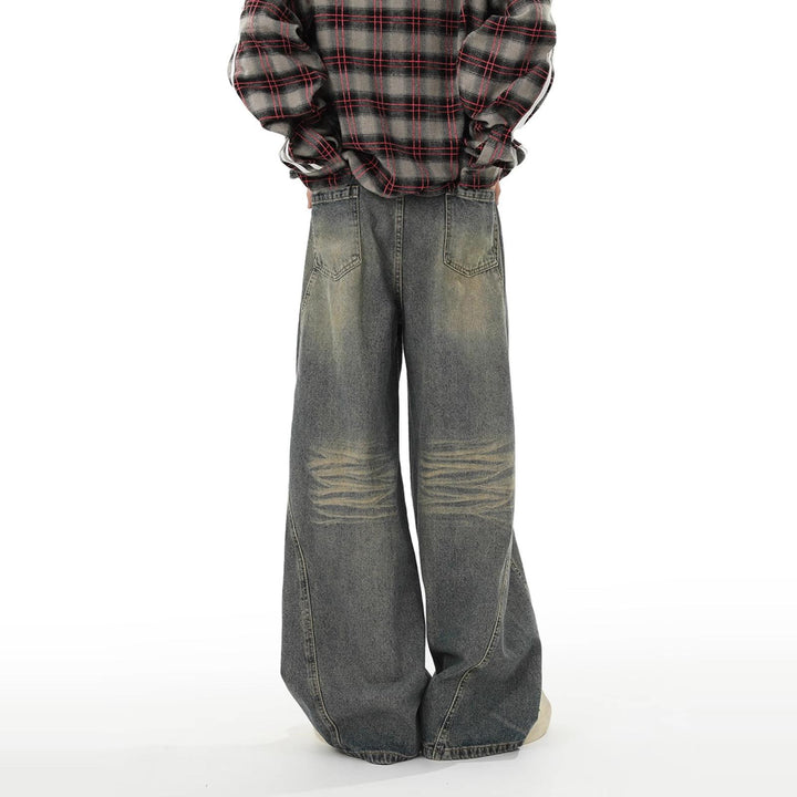 Women Wide-Cut Jeans Mune Fashion