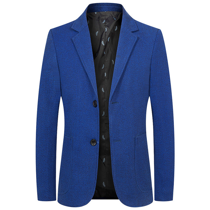 Men's Modern Structured Blazer with Patch Pockets and Half-Lined Interior Mune Fashion