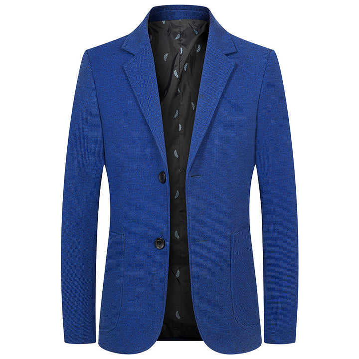 Men's Modern Structured Blazer with Patch Pockets and Half-Lined Interior Mune Fashion