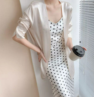 Women's Satin Robe Mune Fashion