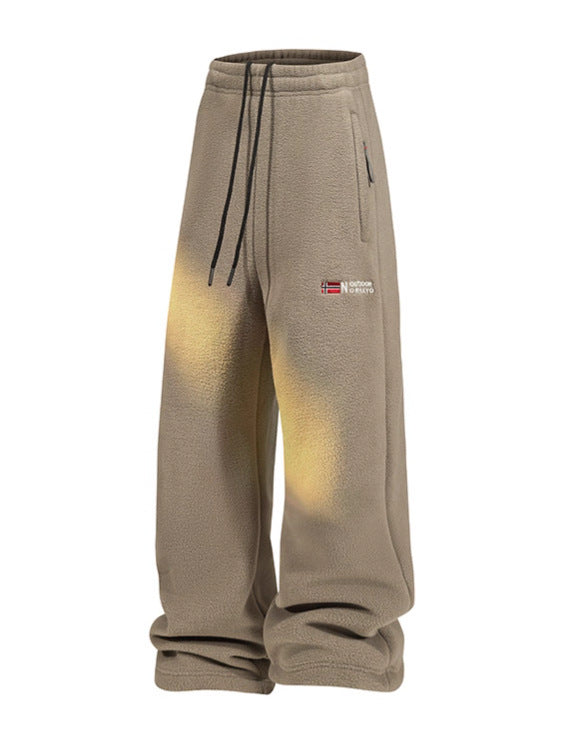 Women's fleece pants with elastic waistband, zip pockets, and thermo inner lining Mune Fashion