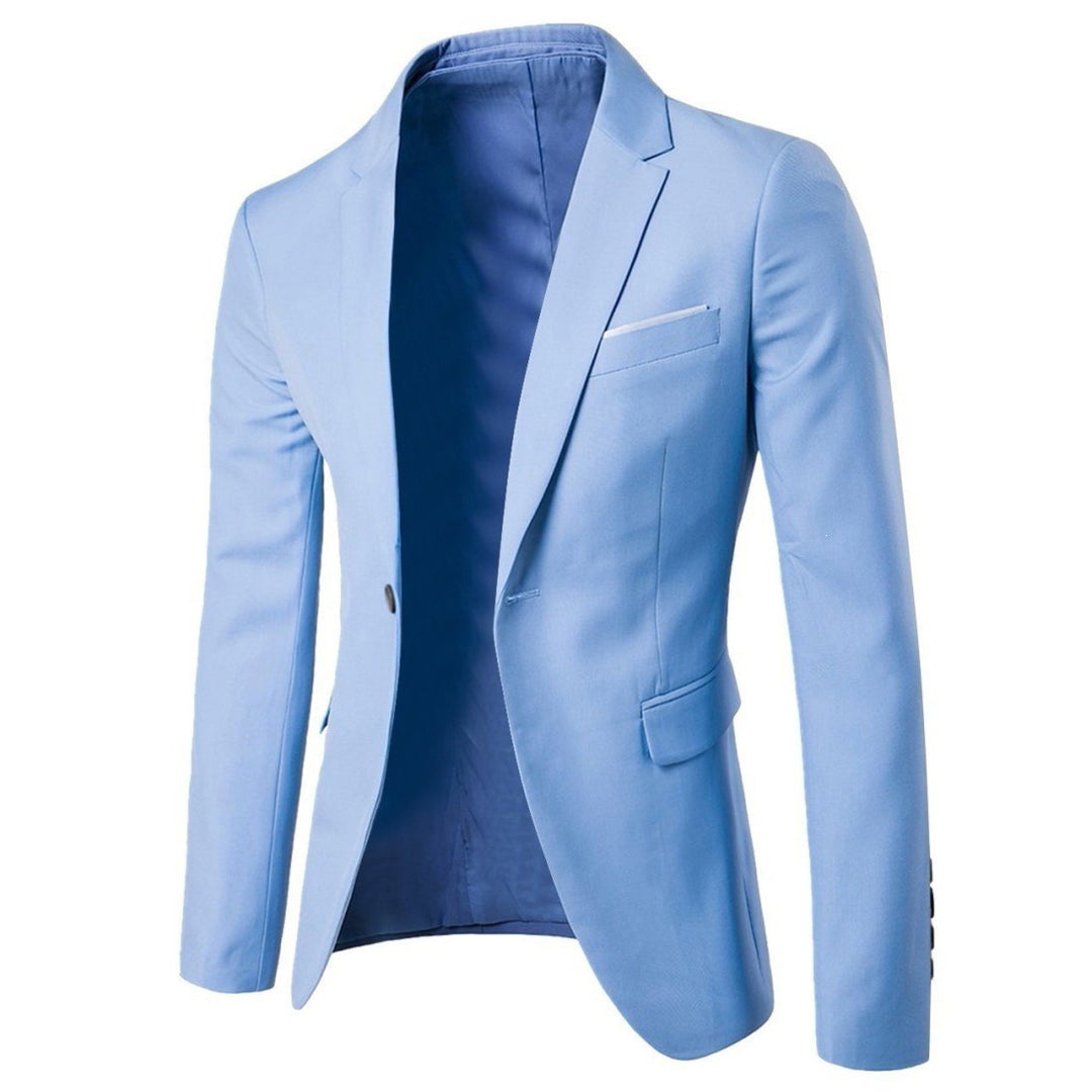Men's tailored suit blazer with narrow lapels and single-breasted cut Mune Fashion