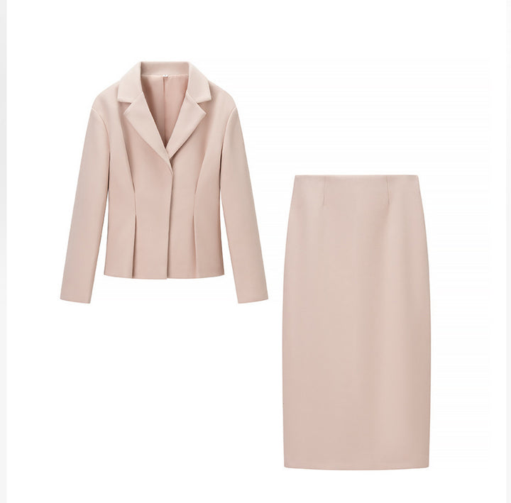 Women Two-Piece Business Suit with Tailored Blazer and Pencil Skirt Mune Fashion