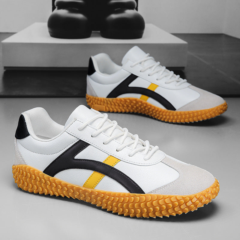 Unisex nan retro-urban Mesh sneaker with profiled rubber outsole and suede toe cap Mune Fashion