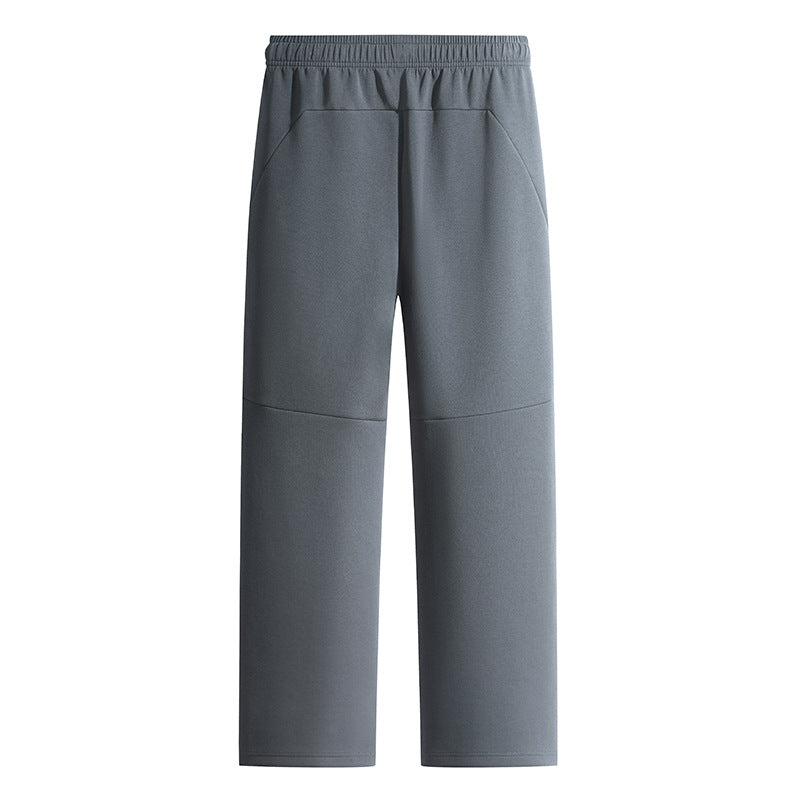 Men's Loose Lounge Jogging Pants made of technical cotton blend with elastic waistband & zip pockets Mune Fashion