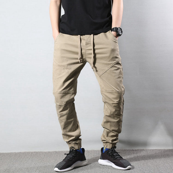 Men's Comfortable Cargo Pants with Elastic Waist Mune Fashion