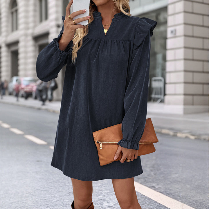 Women's Playfully Cut Top with Ruffle Details Mune Fashion