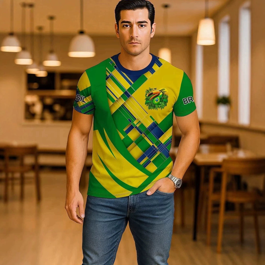Unisex nan sports Fan jersey in retro cut with contrasting stripes and distinctive chest print Mune Fashion