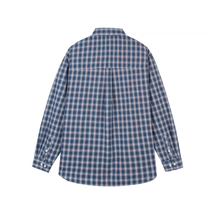 Men's Checked Oversized Shirt in Relaxed Fit with Chest Pocket Mune Fashion