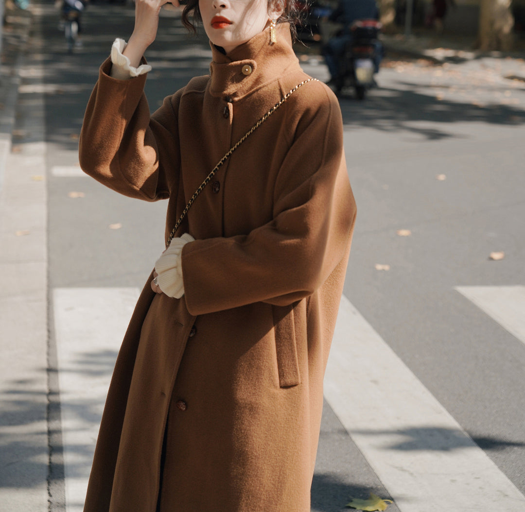 Women Fashionable Oversized Wool Jacket Mune Fashion