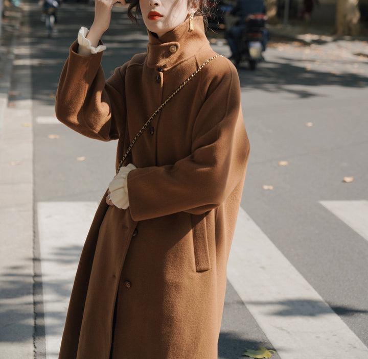 Women Fashionable Oversized Wool Jacket Mune Fashion