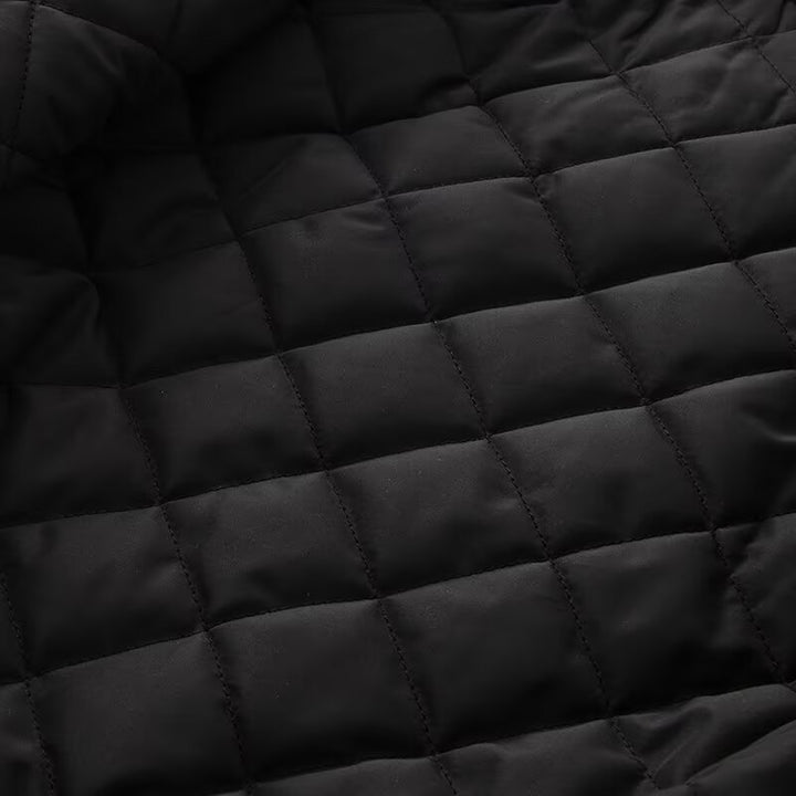 Women's oversized bomber-style hoodie jacket with drawstring, reflective piping, and elastic hem Mune Fashion