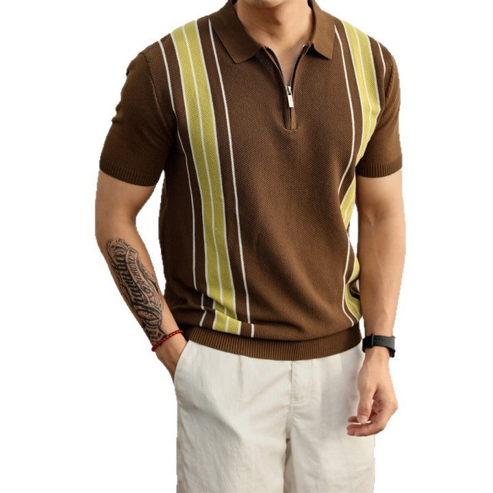 Men's Stylish Short Sleeve Knit Top Mune Fashion