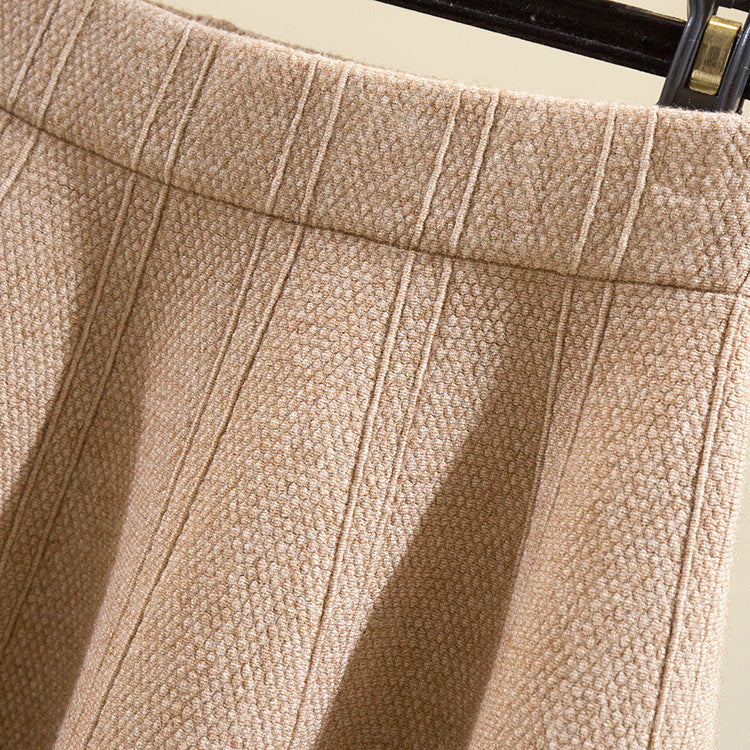 Women Striped A-Line Skirt Mune Fashion