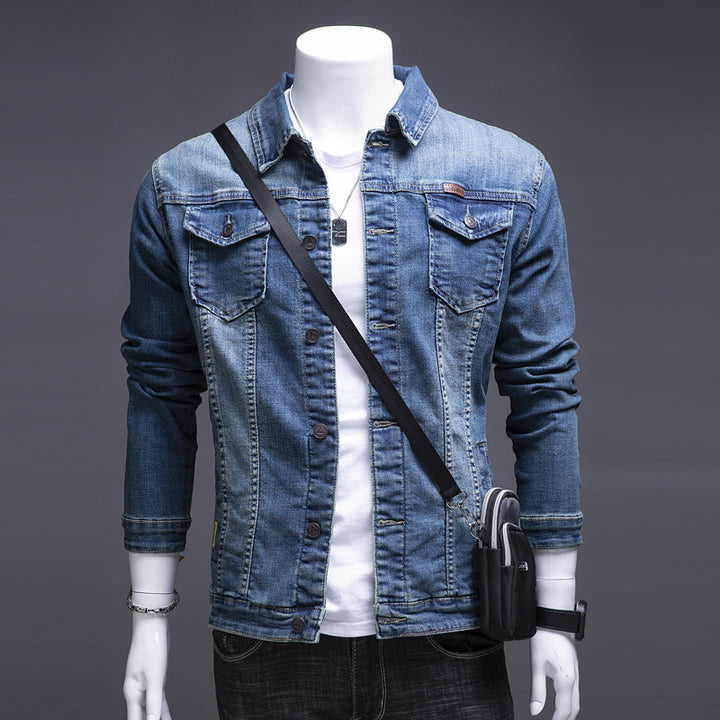 Men's Fashion Jeans Jacket with Chest Pockets Mune Fashion