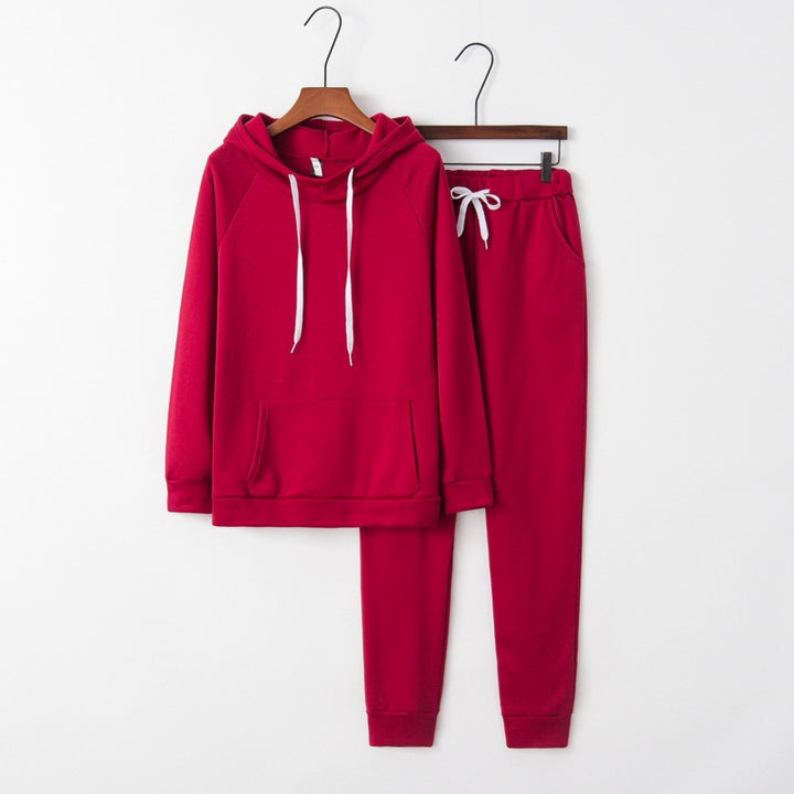 Ladies' tracksuit set made of soft fleece with hoodie and joggers Mune Fashion