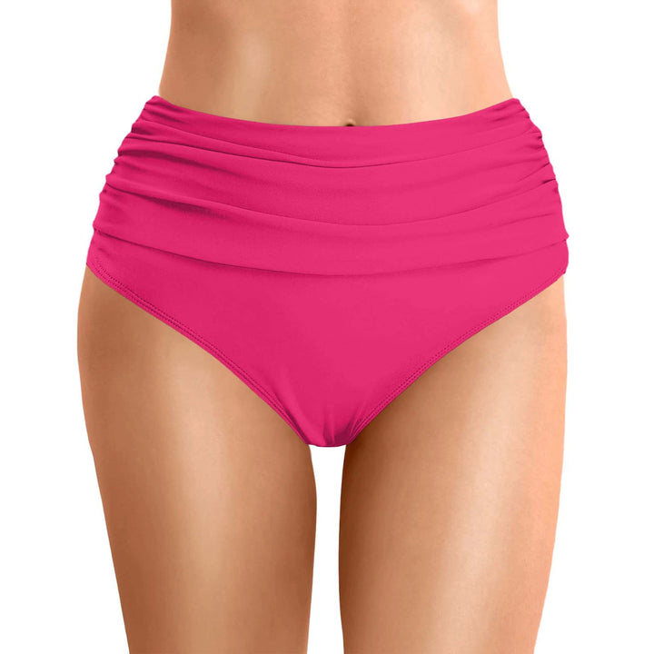 Women's High-Waisted Bikini Bottoms with Flattering Design Mune Fashion