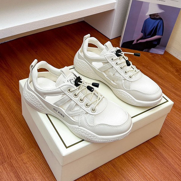 Women’s sporty sneakers with breathable mesh upper material and innovative quick lacing system Mune Fashion