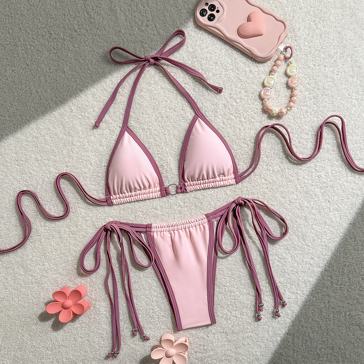 Women's Triangle Bikini with Flexible Tying System Mune Fashion
