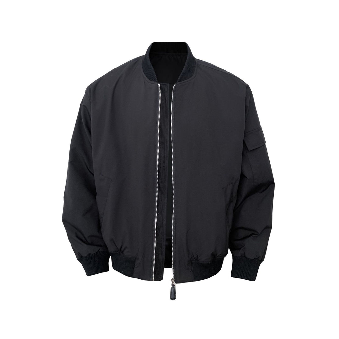 Men's Vintage Bomber Jacket with Zipper Mune Fashion