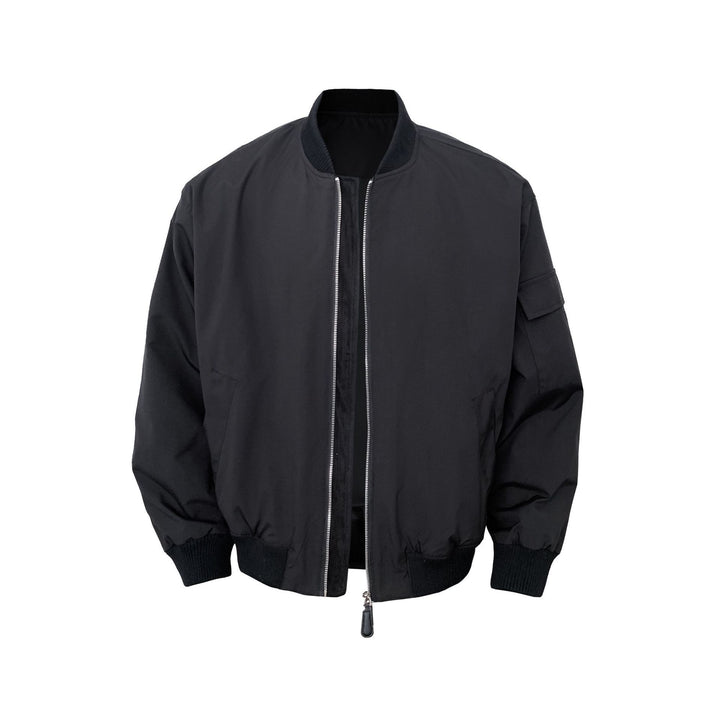 Men's Vintage Bomber Jacket with Zipper Mune Fashion
