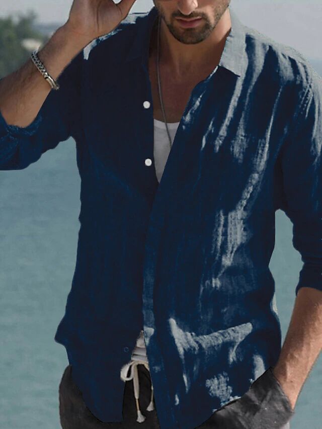 Men's casual linen shirt Mune Fashion