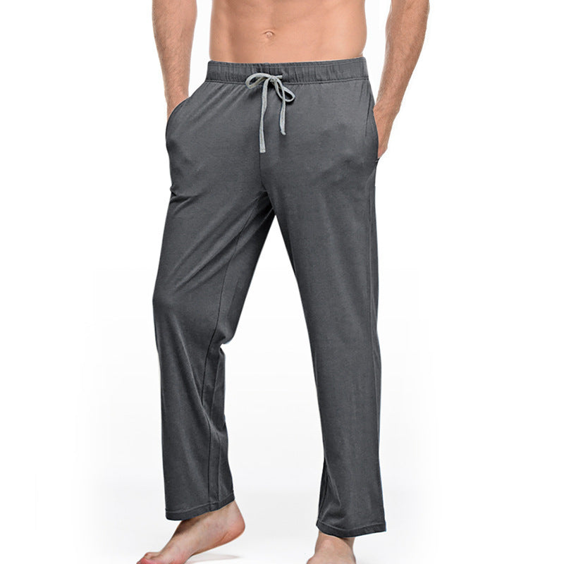 Men's lounge and sleep pants made of soft jersey with an elastic waistband and side pockets Mune Fashion