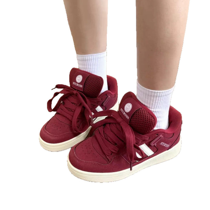 Women's Sporty High-Top Sneakers with Breathable Mesh Upper and Reinforced Ankle Support Mune Fashion