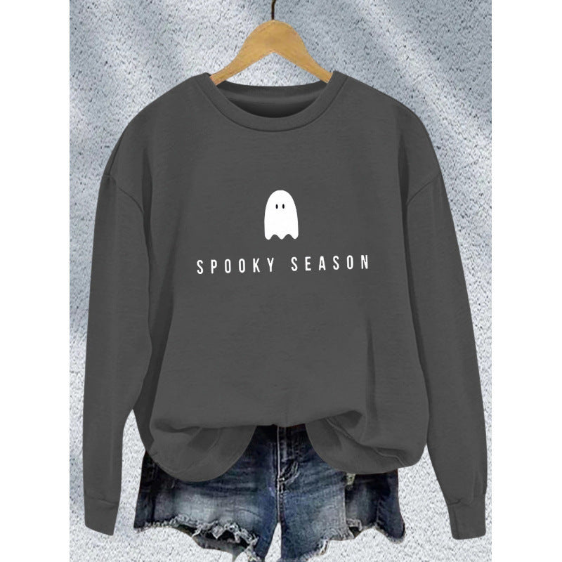 Unisex cool Halloween sweatshirt with ghost print and oversized cut Mune Fashion