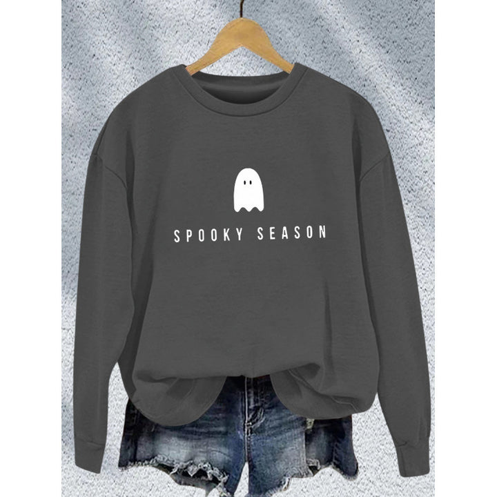 Unisex cool Halloween sweatshirt with ghost print and oversized cut Mune Fashion