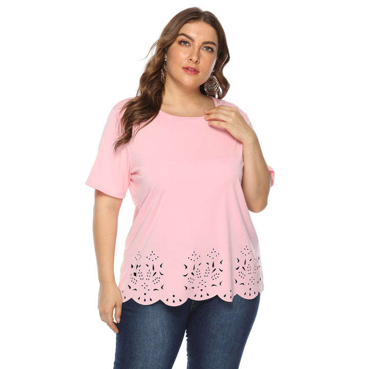 Women's airy top with floral lace pattern Mune Fashion
