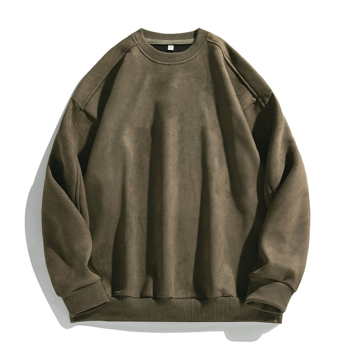 Unisex Purist Oversized Crew Neck Sweatshirt with Drop Shoulder and Brushed Inner Lining Mune Fashion