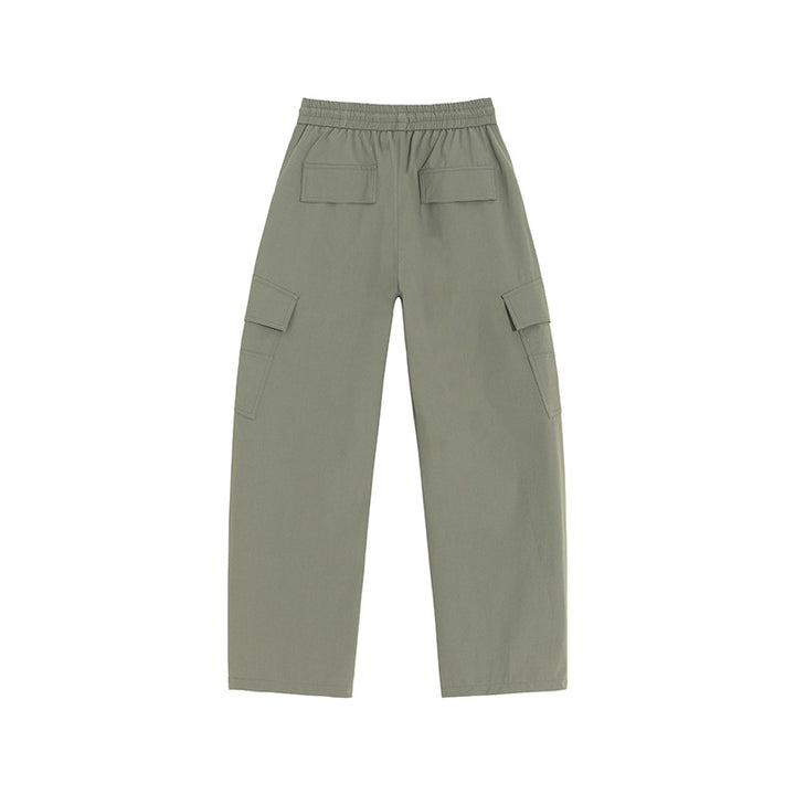 Men's cargo casual pants with elastic waistband, drawstring & patch flap pockets Mune Fashion