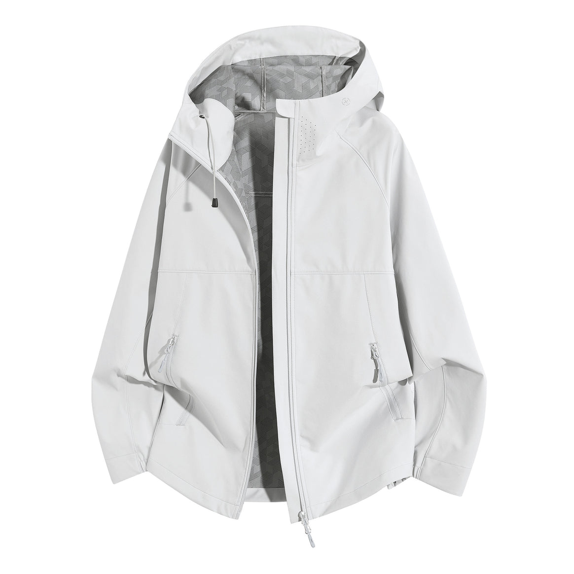 Women's Weatherproof Hooded Jacket with Ventilated Collar Mune Fashion